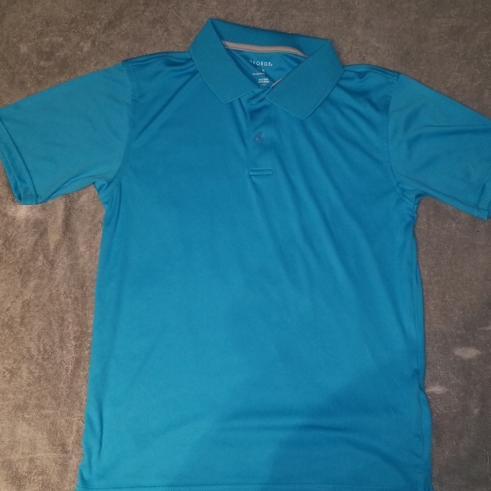 A blue shirt never used collared button down.